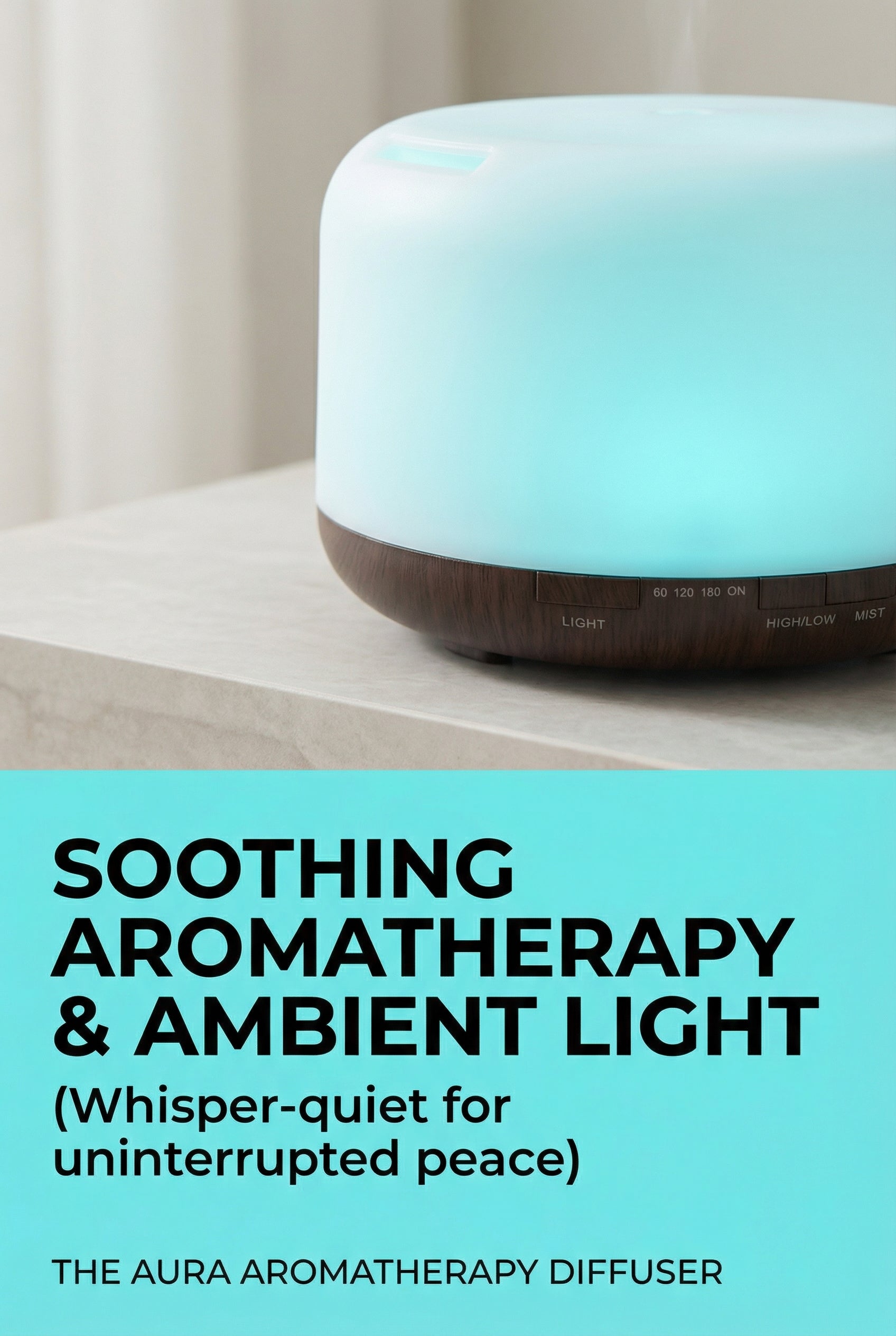 Color Changing Essential Oil Aromatherapy Diffuser With Remote